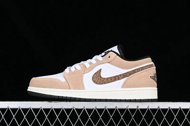 All categories Air Jordan Jordan series basketball shoes Air Jordan 1 Low Air Jordan 1 Low AJ1 Joe 1 white and yellow burst pattern low-top cultural casual sneakers DZ4130-201